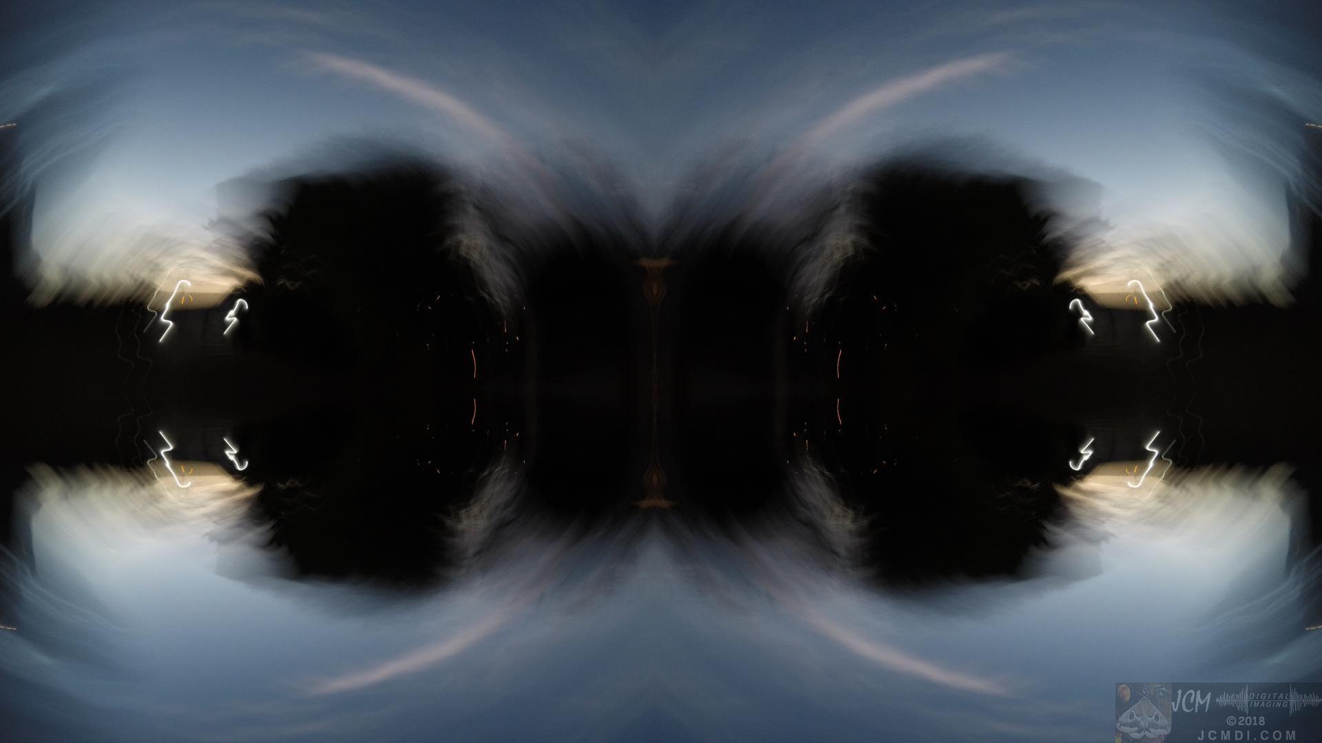 Hero5 after-storm sunset Quadroscopic